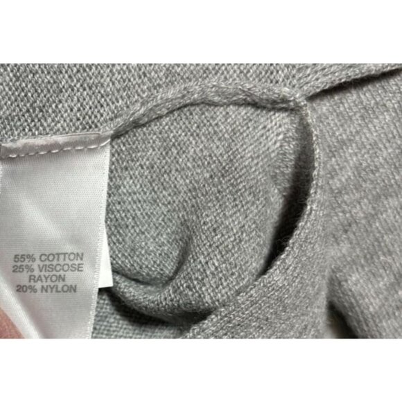 J Jill Women’s Sweater S Gray Lightweight Pullover Cotton Blend Casual - Picture 3 of 4